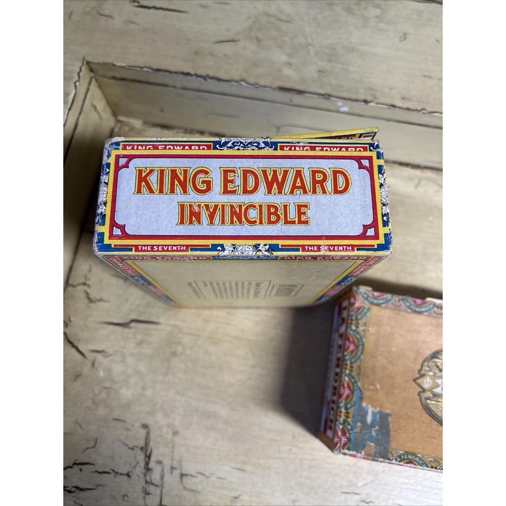 Vintage Tobacco Boxes King Edward the Seventh Mild Tobaccos Empty &La Fendrich - Picture 6 of 12